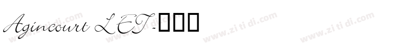 Agincourt LET字体转换